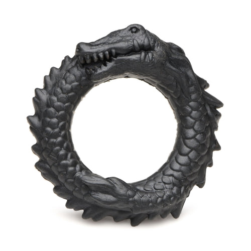 CREATURE COCKS BLACK CAIMAN COCK RING - XRAH297