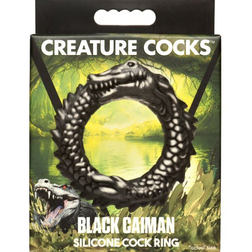 CREATURE COCKS BLACK CAIMAN COCK RING - XRAH297