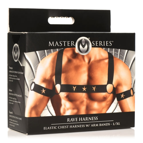 MASTER SERIES ELASTIC CHEST HARNESS W/ ARM BANDS L/XL - XRAH332LXL