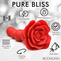BLOOMGASM ROSE TWIRL VIBRATING & ROTATING 10X ANAL BEADS - XRAH341