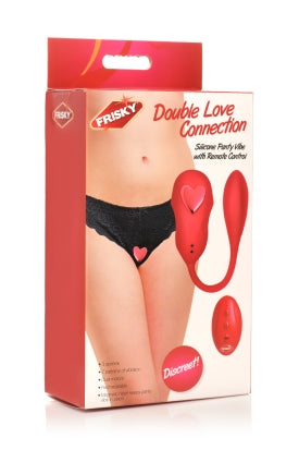 FRISKY DOUBLE LOVE CONNECTION PANTY VIBE W/ REMOTE - XRAH369