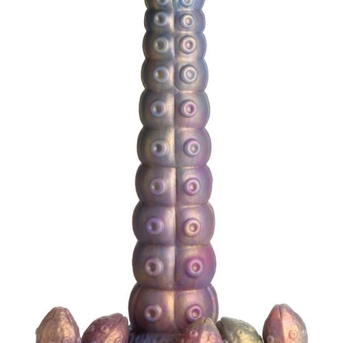 CREATURE COCKS DEEP INVADER TENTACLE OVIPOSITOR SILICONE DILDO W/ EGGS - XRAH407