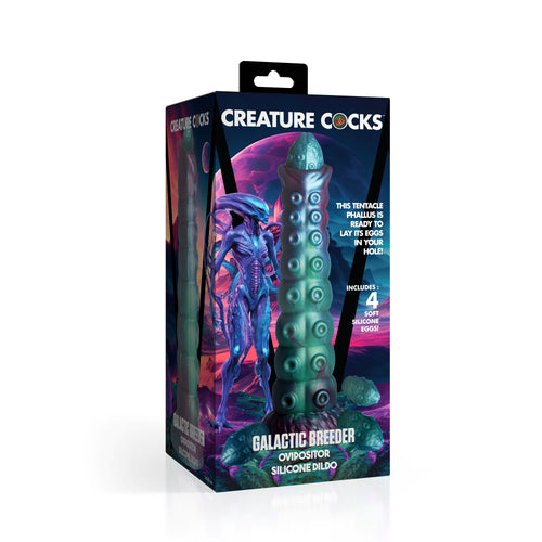CREATURE COCKS GALACTIC BREEDER OVIPOSITOR SILICONE DILDO - XRAH481