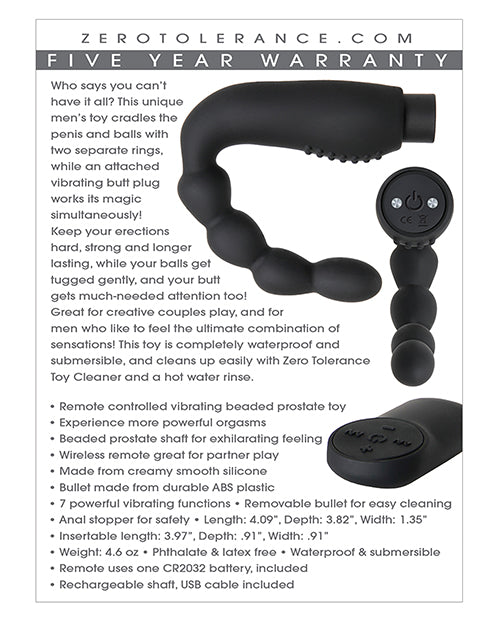 ZERO TOLERANCE THE EMPEROR PROSTATE TOY - ENZEAP36192