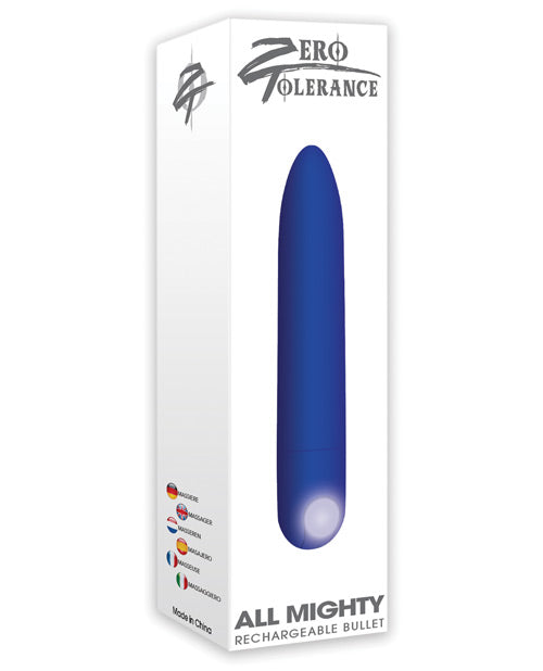 ZERO TOLERANCE BLUE RECHARGEABLE BULLET - ENZERS30222
