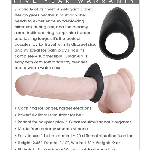 ZERO TOLERANCE NIGHT RIDER COCK RING - ENZERS34112