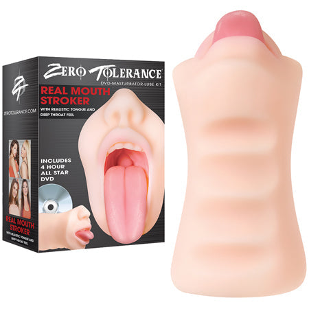 Zero Tolerance Real Mouth Stroker With DVD-Pinkfoxxx