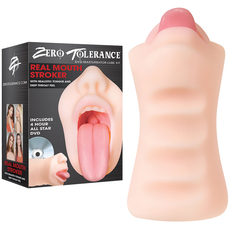 Zero Tolerance Real Mouth Stroker With DVD-Pinkfoxxx
