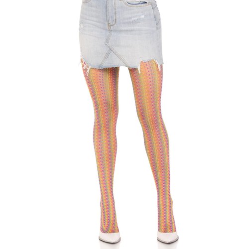 Acadia Rainbow Net Tights - 9732      10122