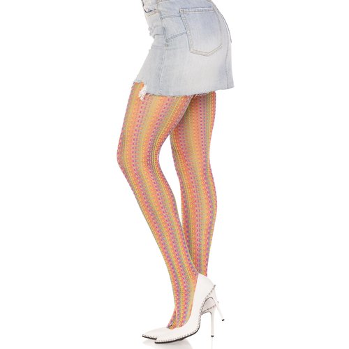 Acadia Rainbow Net Tights - 9732      10122