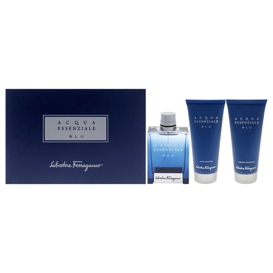 ACQUA ESSENZIALE BLU 3PC SET, MEN'S GIFT SET, EDT-Pinkfoxxx