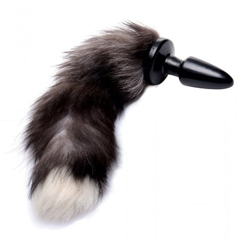 TAILZ GREY FOX TAIL ANAL PLUG - XRAD657