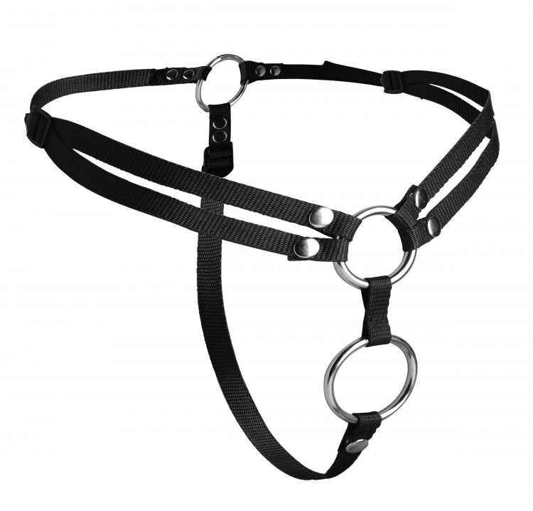 STRAP U UNITY DOUBLE PENETRATION STRAP ON HARNESS - XRAD918