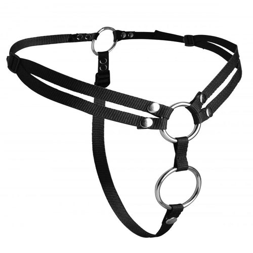 STRAP U UNITY DOUBLE PENETRATION STRAP ON HARNESS - XRAD918