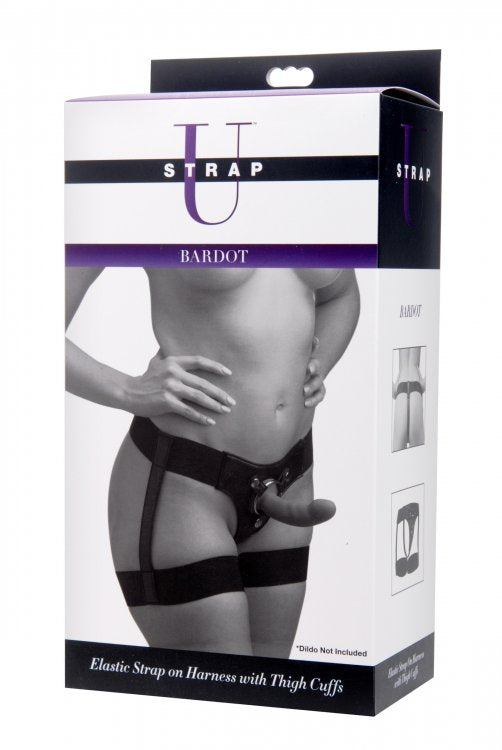 STRAP U BARDOT GARTER BELT STYLE STRAP ON HARNESS - XRAD975