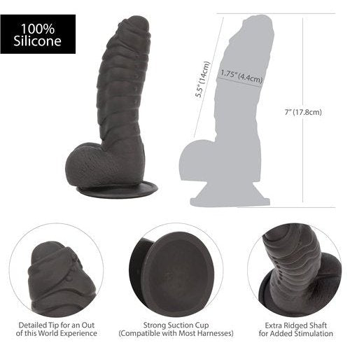 ADDICTION 100% SILICONE BEN 7 BLACK " - BMS87311