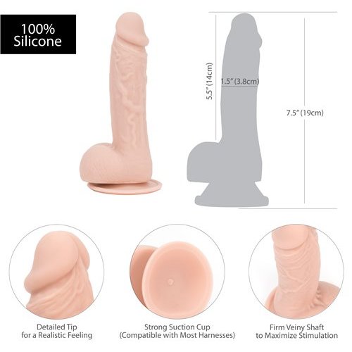 ADDICTION 100% SILICONE MARK 7.5 BEIGE " - BMS87125