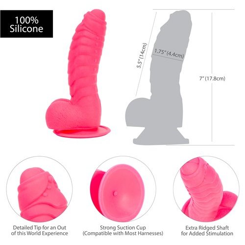 ADDICTION 100% SILICONE TOM 7 HOT PINK " - BMS87316