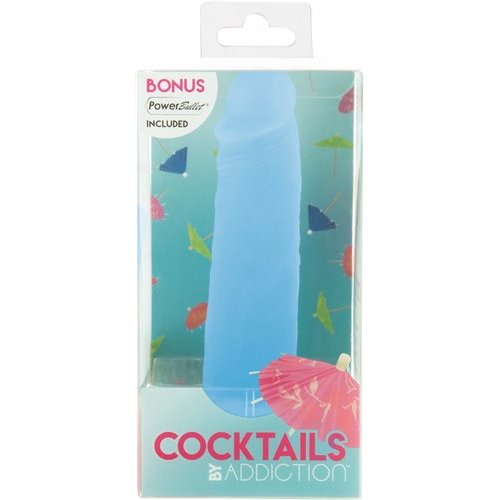 ADDICTION COCKTAILS 5.5 SILICONE DONG BLUE LAGOON " - BMS87714