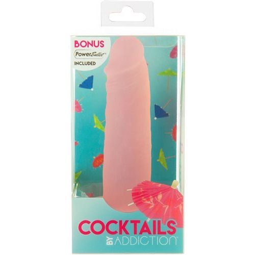 ADDICTION COCKTAILS 5.5 SILICONE DONG PEACH BELLINI " - BMS87733