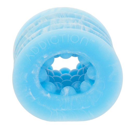 Addiction Silicone Stroker Glow in the Dark-Blue