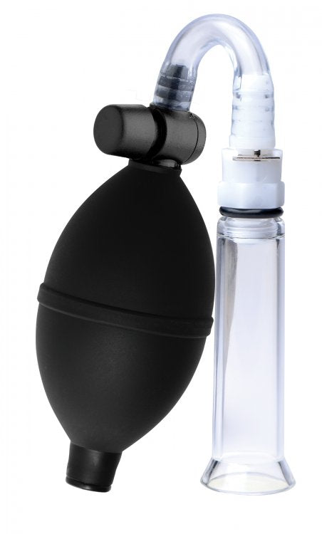 SIZE MATTERS CLITORAL PUMPING SYSTEM W/DETACHABLE ACRYLIC CYLINDER - XRAE749
