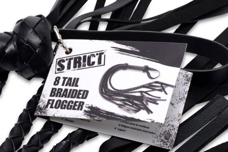 STRICT 8 TAIL BRAIDED FLOGGER - XRAE893