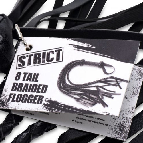STRICT 8 TAIL BRAIDED FLOGGER - XRAE893
