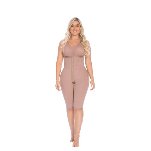 Body Garment Below Knee-Sleeveless-Bra. This shapewear helps with recovery, healing proces