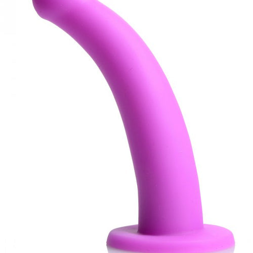 STRAP U NAVIGATOR SILICONE G SPOT DILDO W/ HARNESS - XRAF216