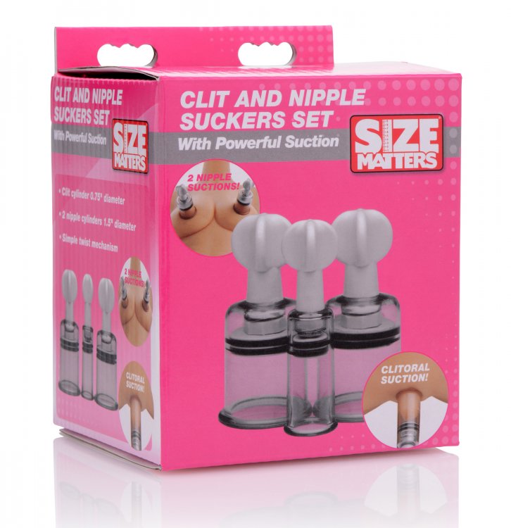 SIZE MATTERS CLIT & NIPPLE SUCKER SET - XRAF222