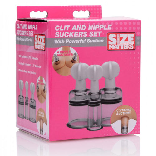 SIZE MATTERS CLIT & NIPPLE SUCKER SET - XRAF222