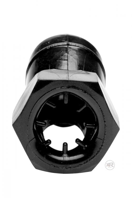 MASTER SERIES DETAINED BLACK RESTRICTIVE CHASTITY CAGE - XRAF255