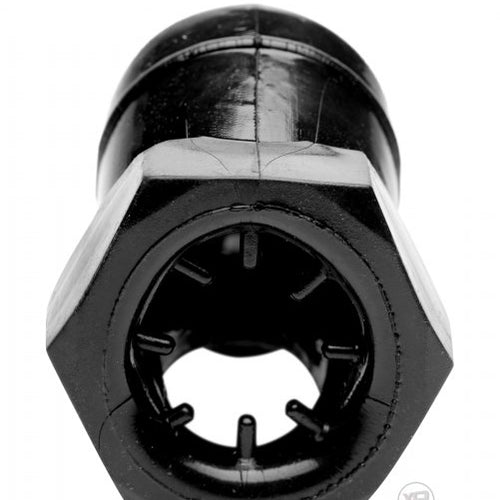 MASTER SERIES DETAINED BLACK RESTRICTIVE CHASTITY CAGE - XRAF255