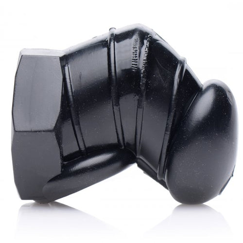 MASTER SERIES DETAINED BLACK RESTRICTIVE CHASTITY CAGE - XRAF255