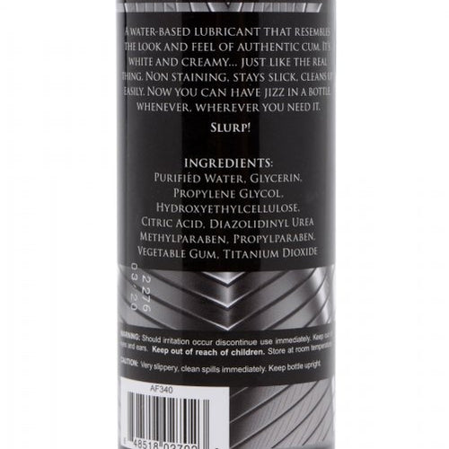 MASTER SERIES JIZZ UNSCENTED WATER-BASED LUBE 8OZ - XRAF340