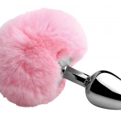 TAILZ PINK FLUFFY BUNNY TAIL ANAL PLUG - XRAF432