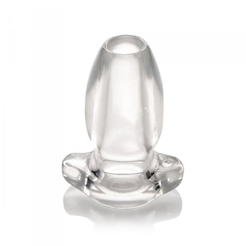 MASTER SERIES PEEPHOLE CLEAR HOLLOW ANAL PLUG - XRAF816SM
