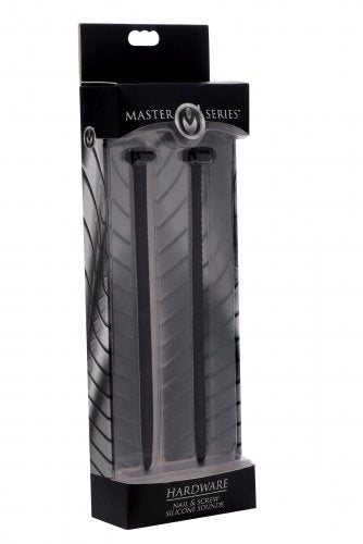 MASTER SERIES HARDWARE NAIL & SCREW SILICONE URETHRAL SOUNDS - XRAF852