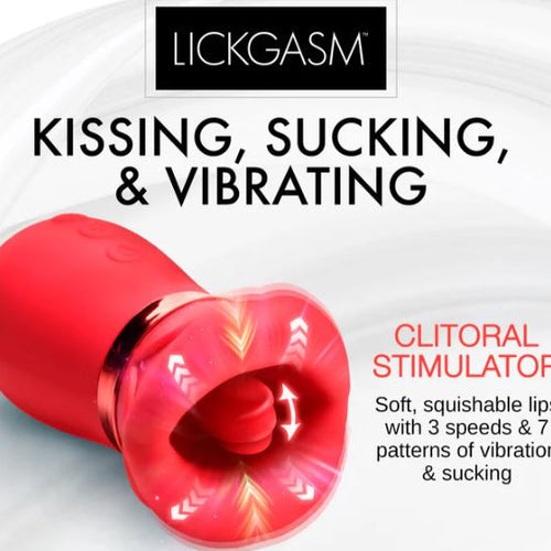KISS ME MORE KISSING SUCKING & VIBRATING CLITORAL STIMULATOR - XRAH486