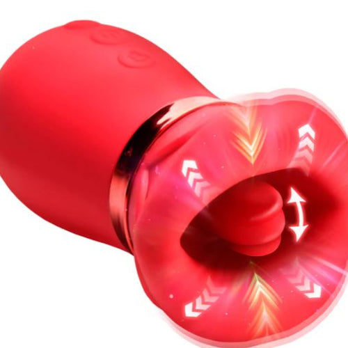 KISS ME MORE KISSING SUCKING & VIBRATING CLITORAL STIMULATOR - XRAH486