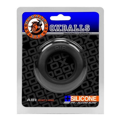 AIR AIRFLOW COCKRING OXBALLS SILICONE/TPR BLEND BLACK ICE (NET) - OXS3025BLIC