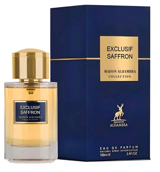 AL HAMBRA EXCLUSIF SAFFRON 3.4OZ, MEN'S PERFUME, EDP-Pinkfoxxx
