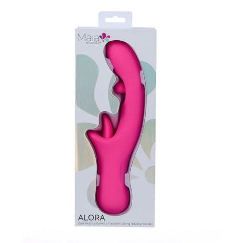 ALORA DUAL MOTOR LICKING & ROTATING VIBE PINK - MTBO2510PNK