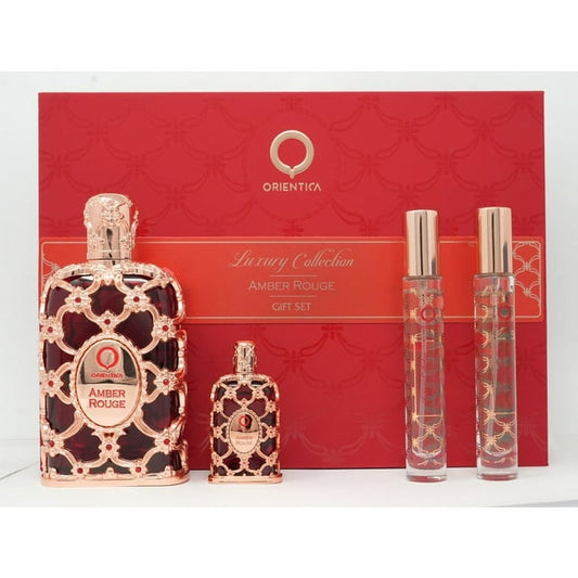 AMBER ROUGE 4PC SET 2.8, UNISEX, EDP-Pinkfoxxx
