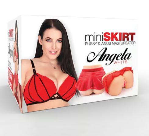 ANGELA WHITE MINI SKIRT MASTURBATOR - COSKANWHITE001