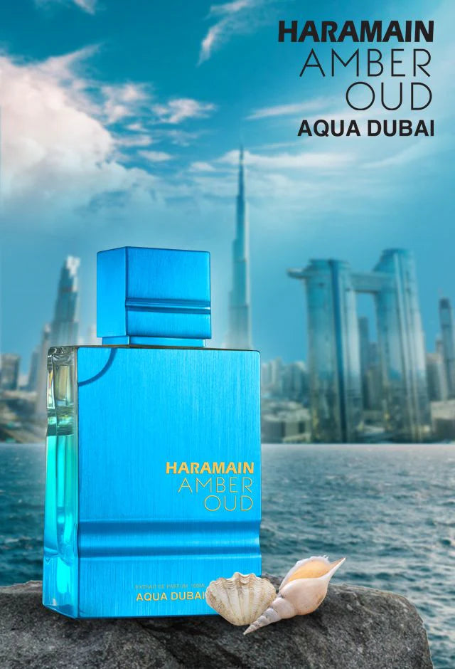 AMBER OUD DUBAI AQUA 2.5OZ, UNISEX PERFUME, EXTRAIT DE PARFUM