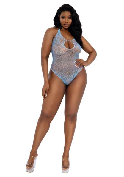 DREAMGIRL PLUS ASHLEY TEDDY ARCTIC BLUE OSQ - DG14315ARCB