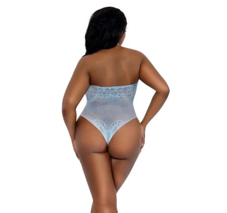 DREAMGIRL PLUS ASHLEY TEDDY ARCTIC BLUE OSQ - DG14315ARCB