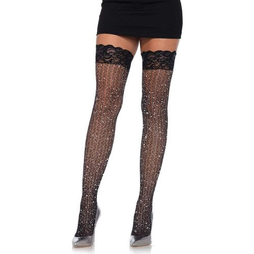 Ash Cable Net Thigh Highs - 9322      00122